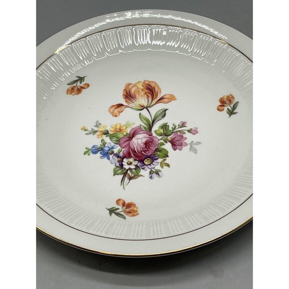 collector plate colditz porcelain cp chop plate ribbed 10" made in Germany READ - Picture 2 of 5